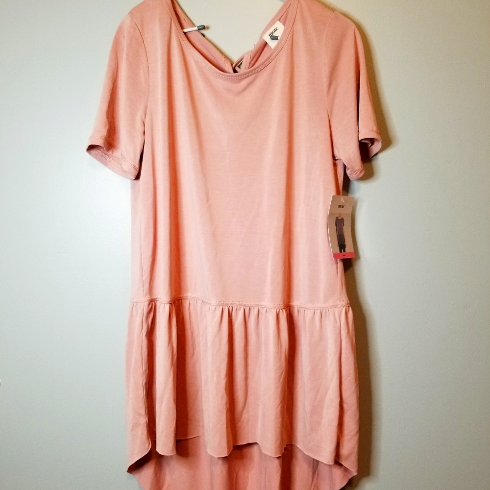 Mote | blush high low blouse